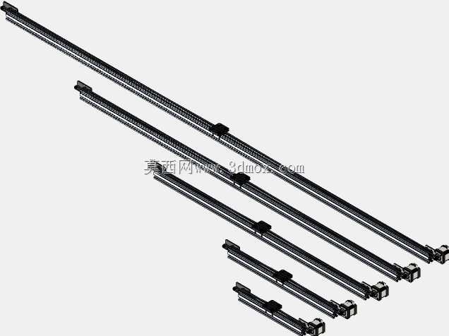 Nema 17 V型槽皮带驱动执行机构30,50100150200 cm