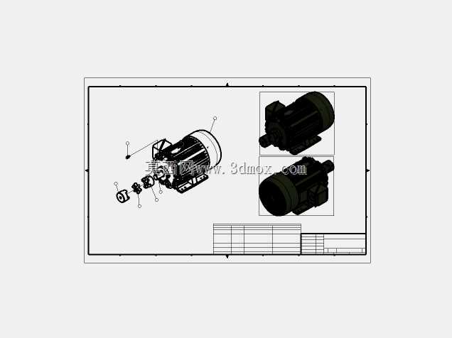 6.05:1东芝B0252FLG3UMH02交流电机步进转换型减速箱