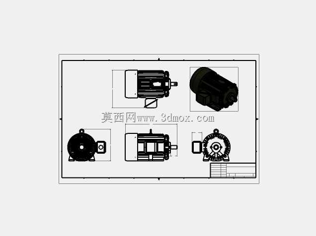 6.05:1东芝B0252FLG3UMH02交流电机步进转换型减速箱