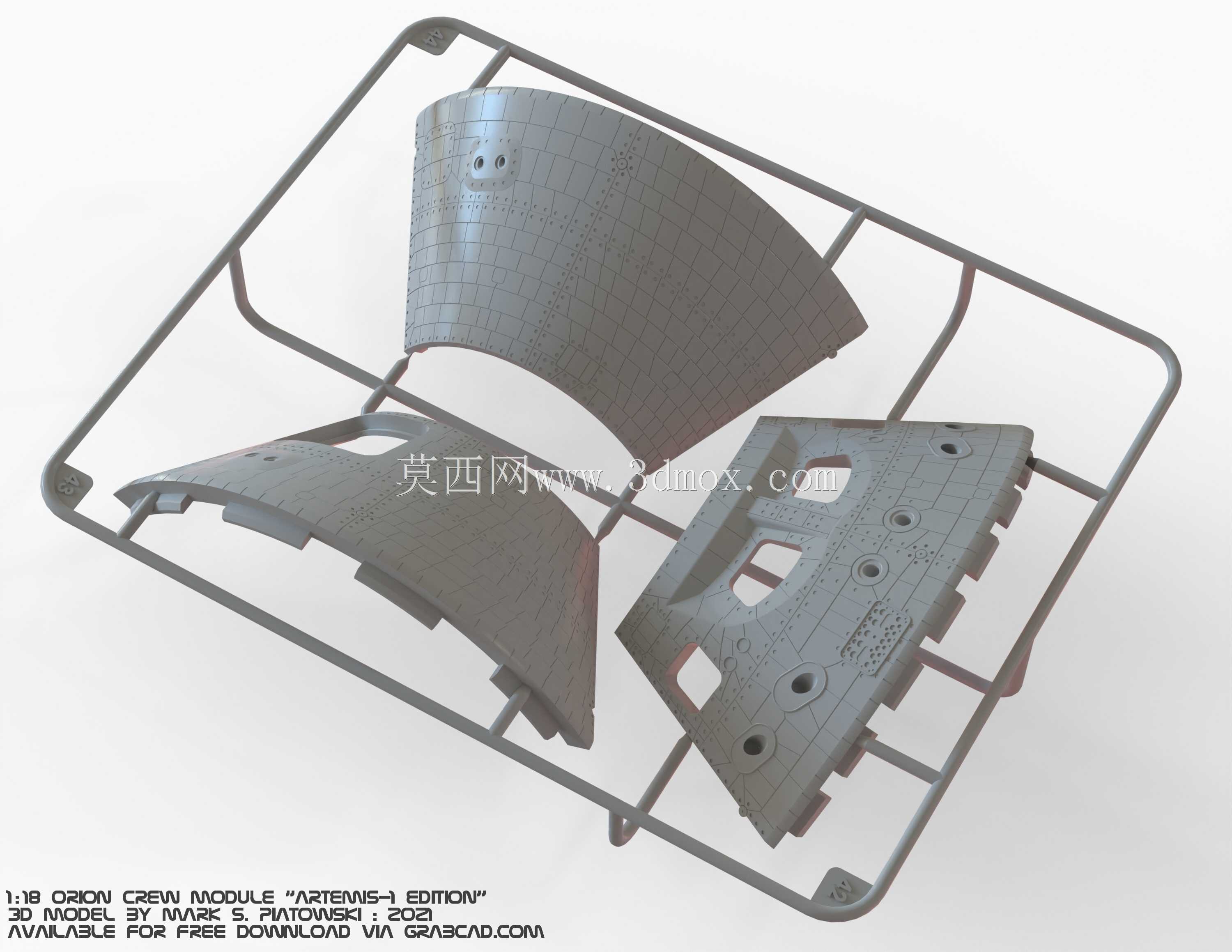 1:18����-LM��ARTEMIS-1���Ի�����Աģ�ͣ�STL/STP/IGS��