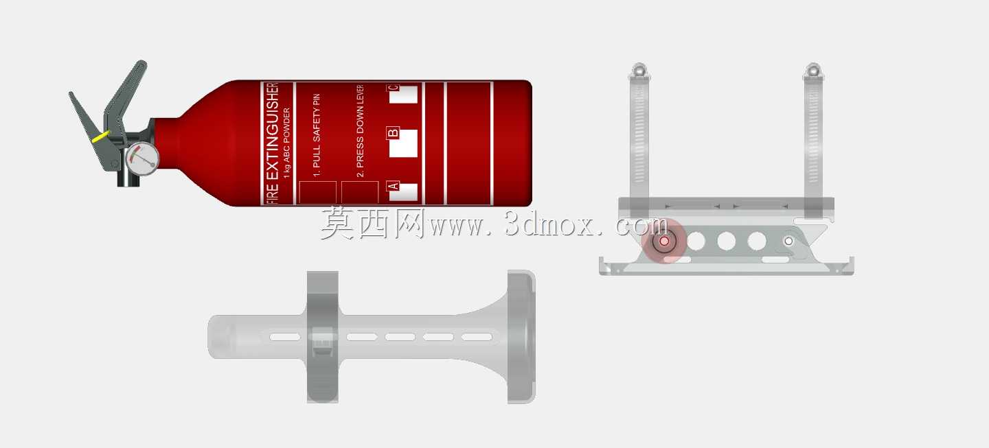 灭火器1 kg(荷兰语-英语-法语-德语)(第1个,共3个)