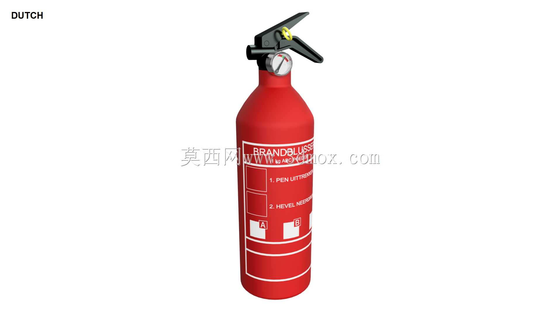灭火器1 kg(荷兰语-英语-法语-德语)(第1个,共3个)