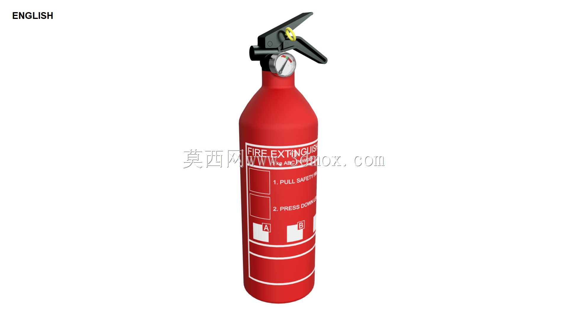 灭火器1 kg(荷兰语-英语-法语-德语)(第1个,共3个)