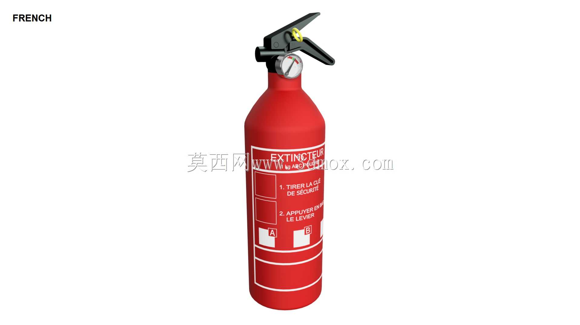 灭火器1 kg(荷兰语-英语-法语-德语)(第1个,共3个)