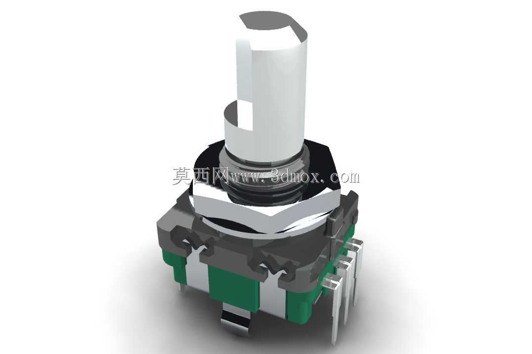 11mm金属轴旋转编码器-垂直,带推入式开关