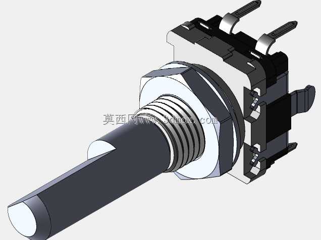 11mm金属轴旋转编码器-垂直,带推入式开关