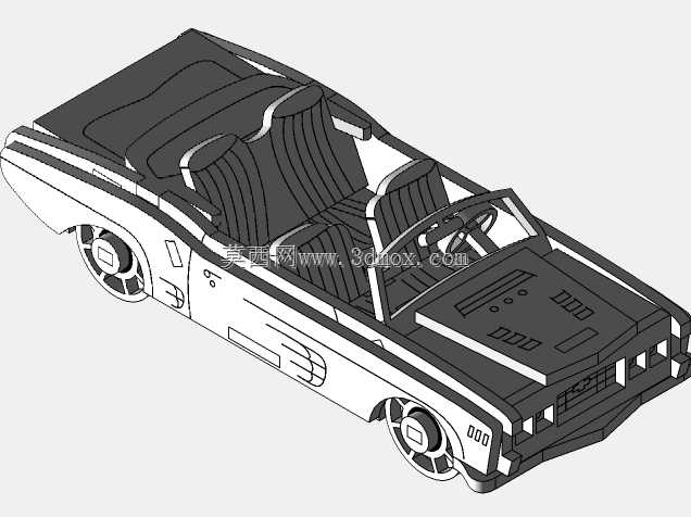 敞篷车3D激光切割