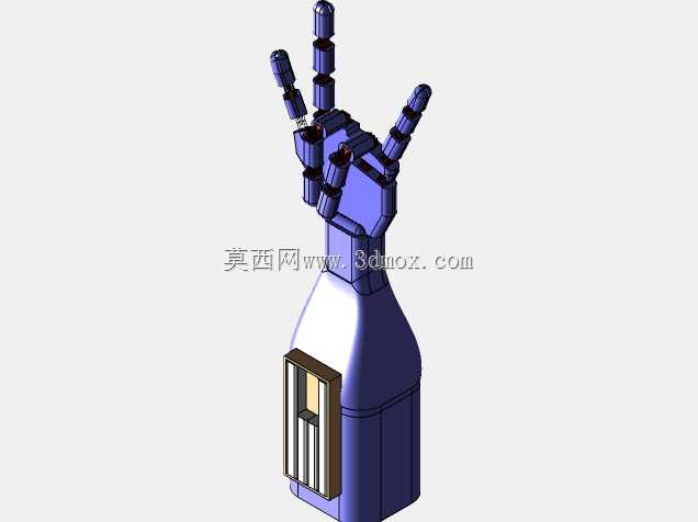 人体模型手:三维模型