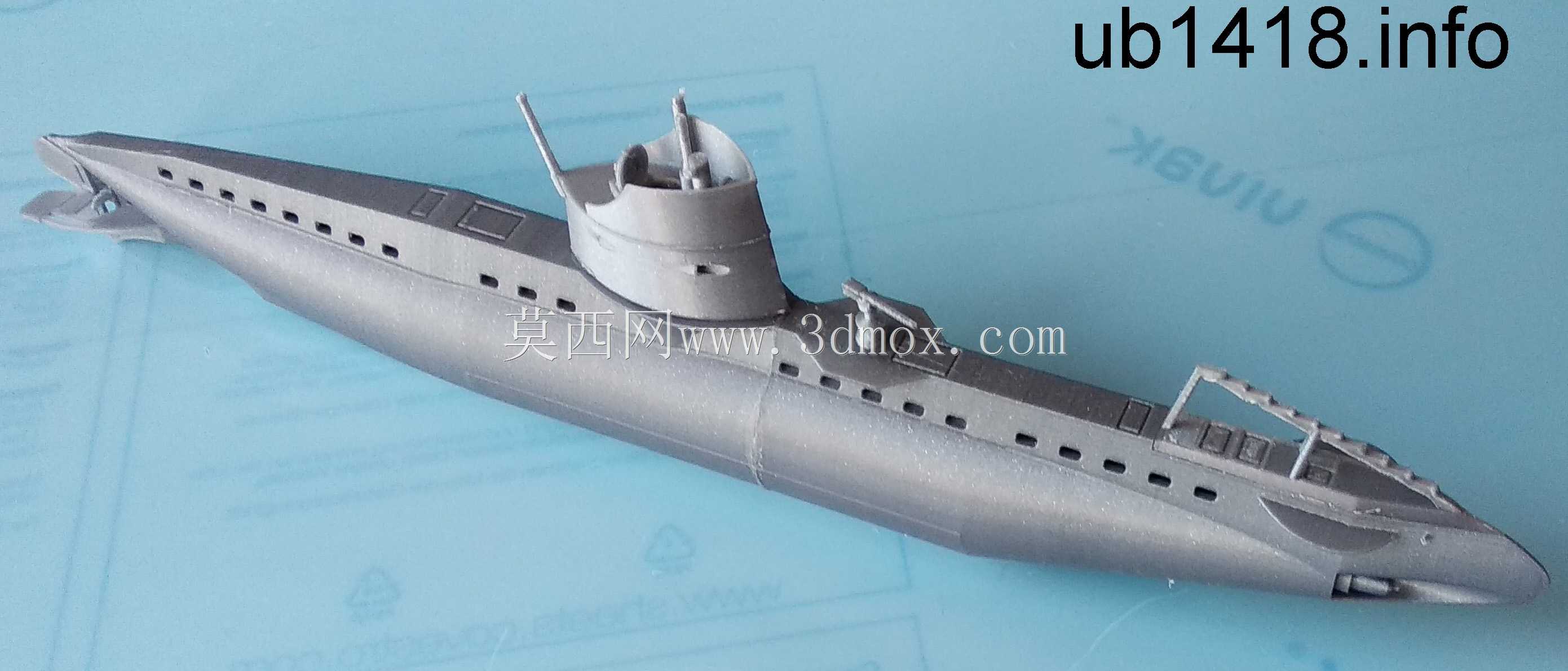 德国UB I级潜艇1915-1918比例尺1:72