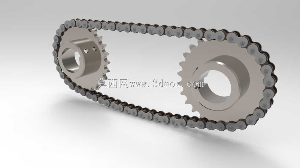 Solidworks教程#103链条\u0026链轮设计,装配,运动研究。