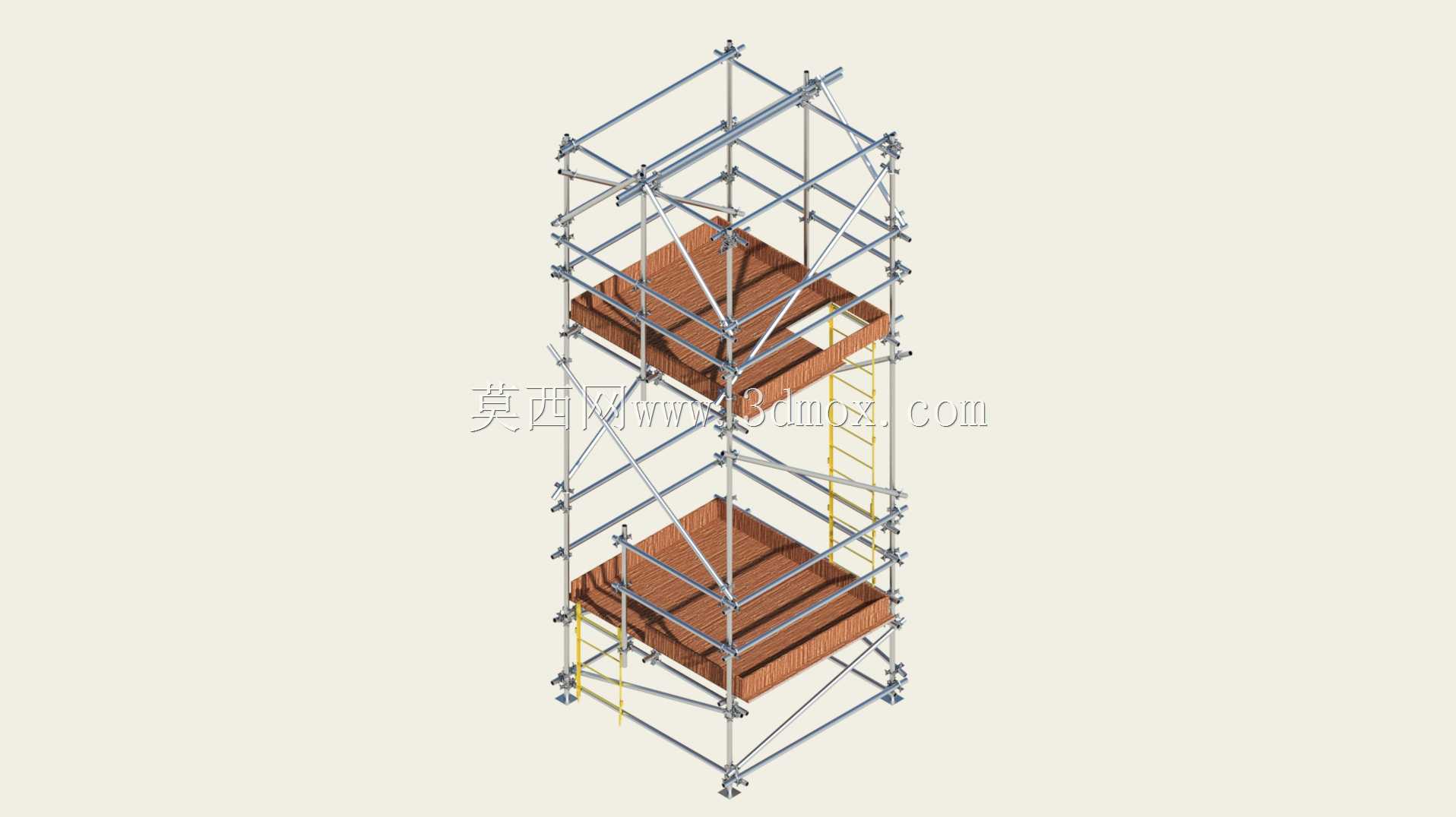 带管夹的脚手架6x2x2M