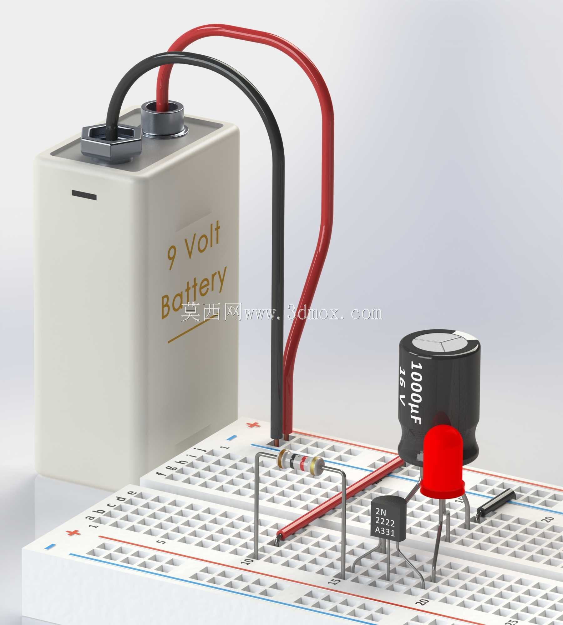 ��˸LED 9V��·