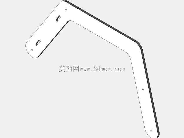 一把胶合板摇椅