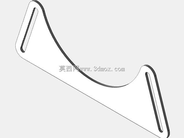 一把胶合板摇椅