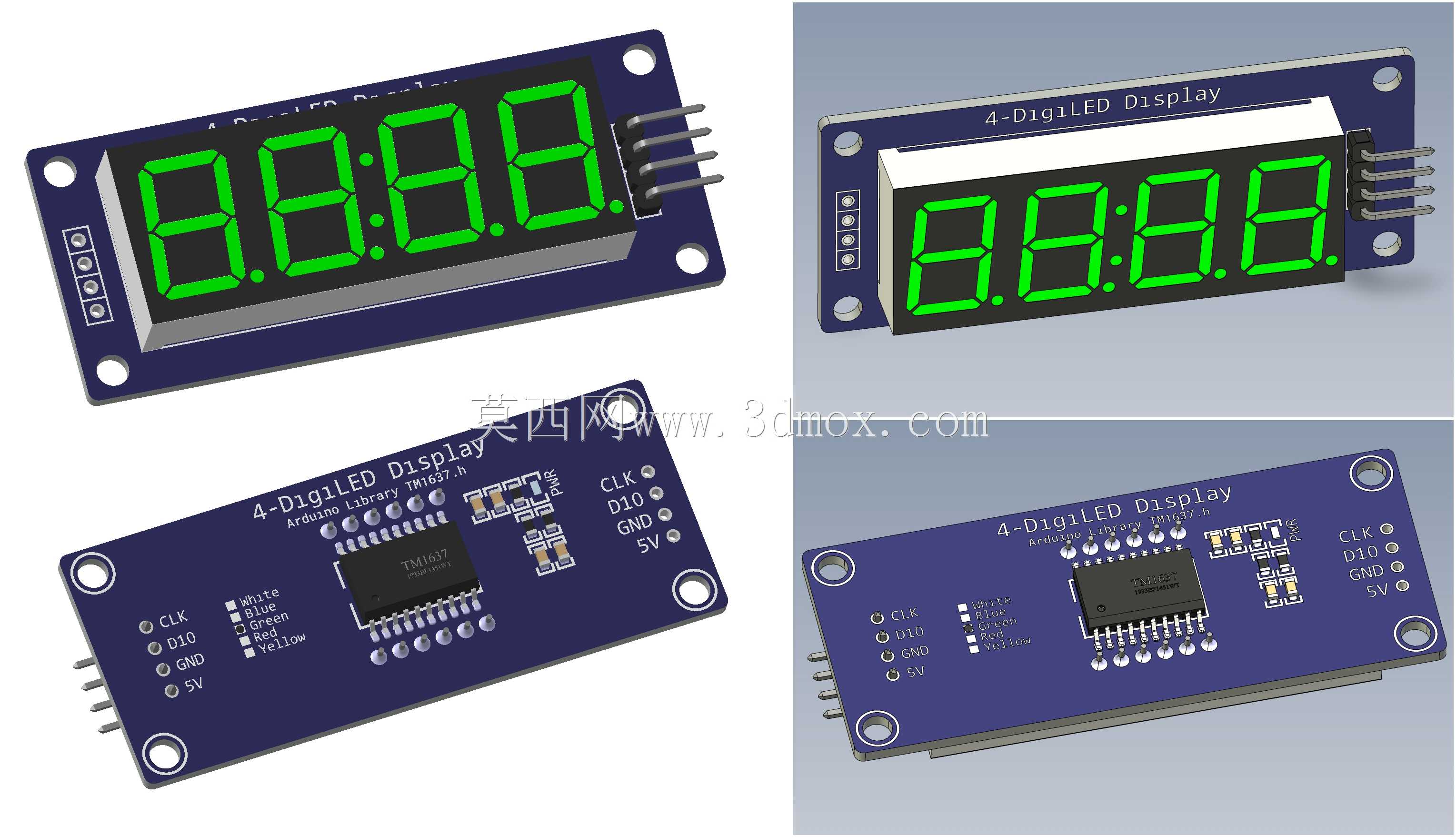 显示4-Didi LED TM1637 Arduino模块
