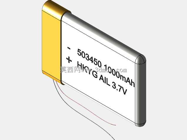 Bateria LiPo 3.7伏1000mA 503450