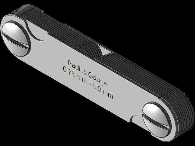 半径规0.75 mm-5.0 mm