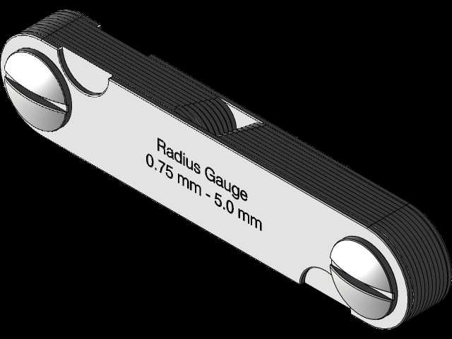 半径规0.75 mm-5.0 mm
