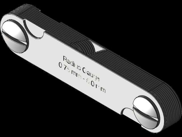 半径规0.75 mm-5.0 mm