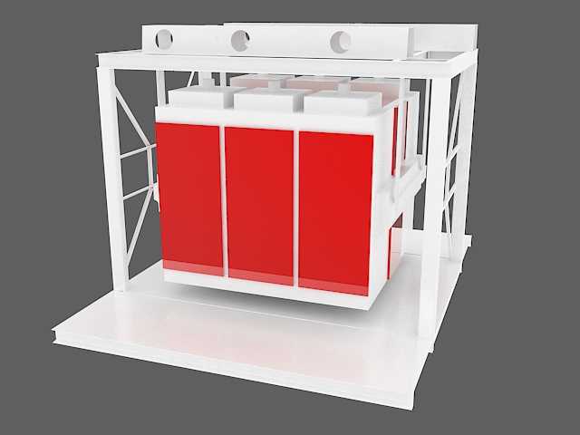 平面筛3D模型(铣削行业)-Elek 3D(De?irmencilik Sanayii)