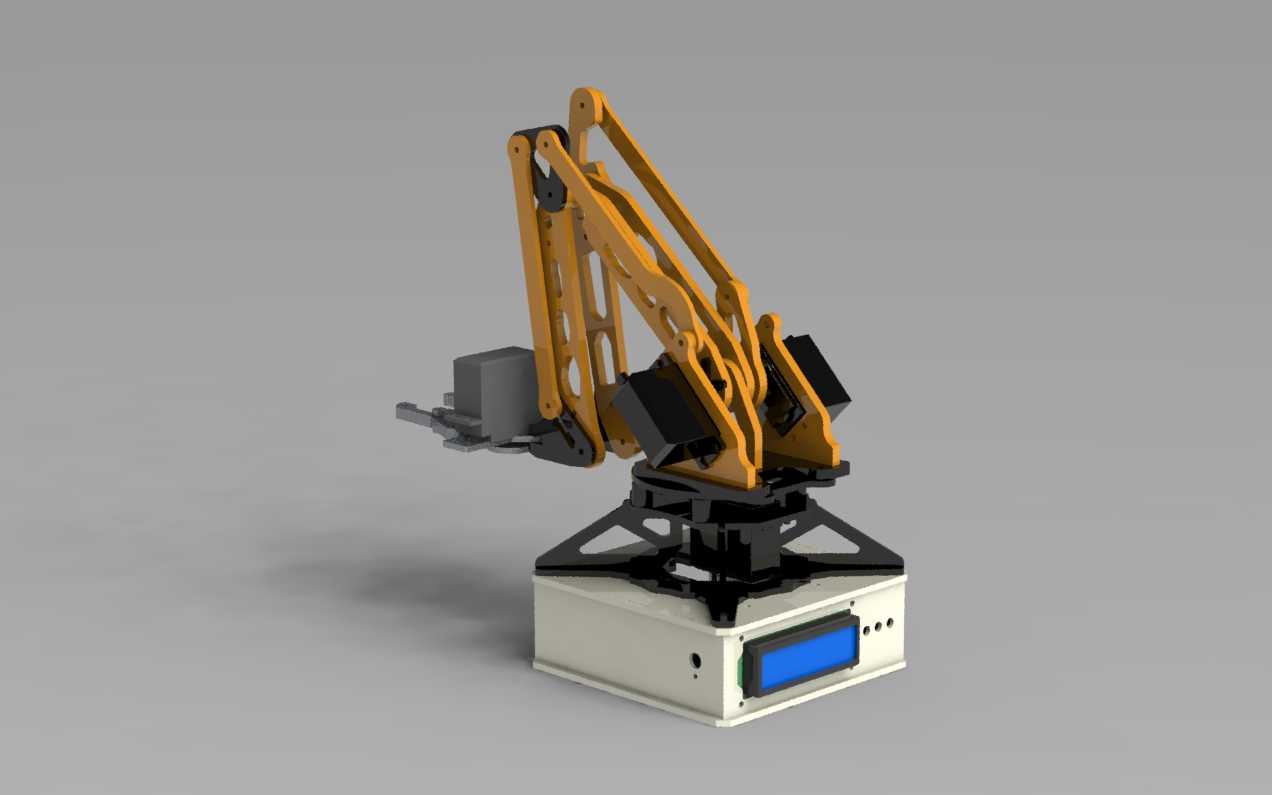 [���]��е��3DOF-��1��| Lengan Robot 3DOF Dengan Akrilik