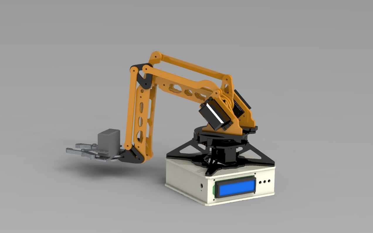 [���]��е��3DOF-��1��| Lengan Robot 3DOF Dengan Akrilik