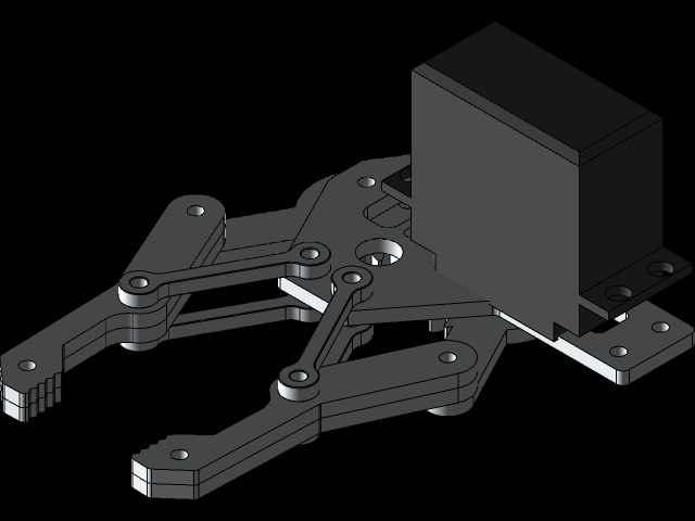 [���]��е��3DOF-��1��| Lengan Robot 3DOF Dengan Akrilik