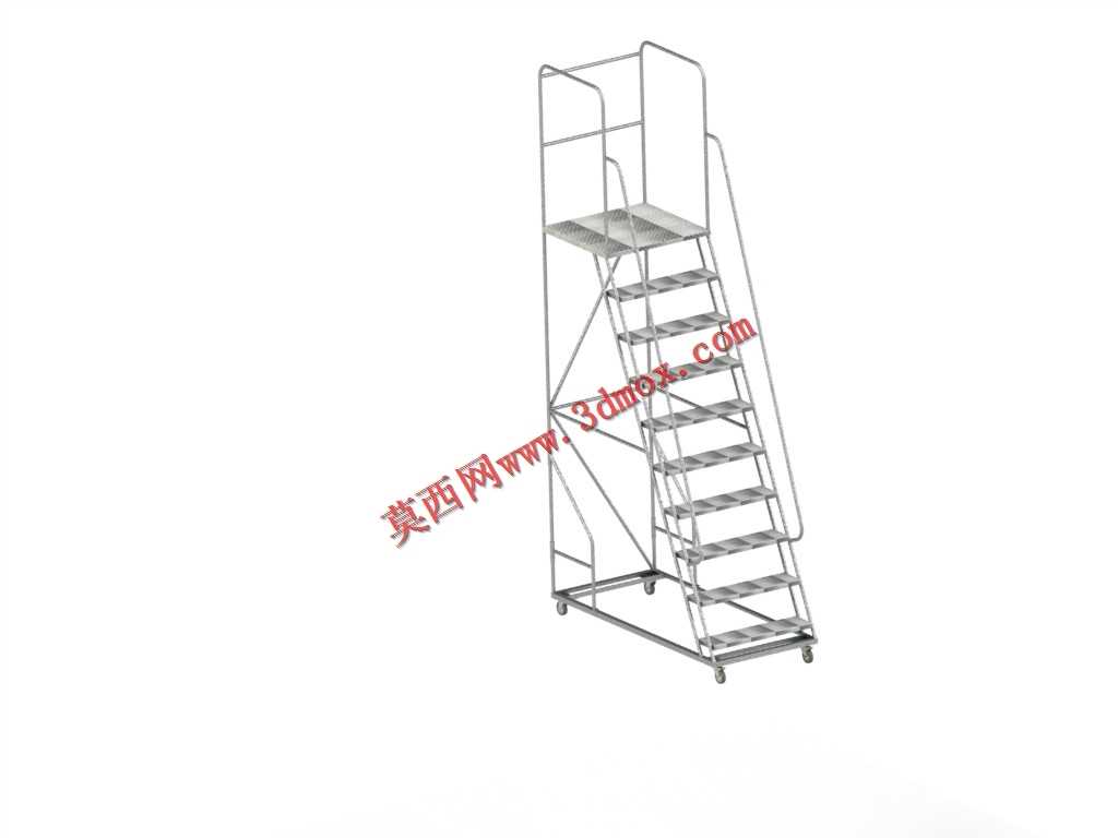 Escada Trepadeira de 9 Degraus C/Roda e Freio C/Sapata-�޵¿���