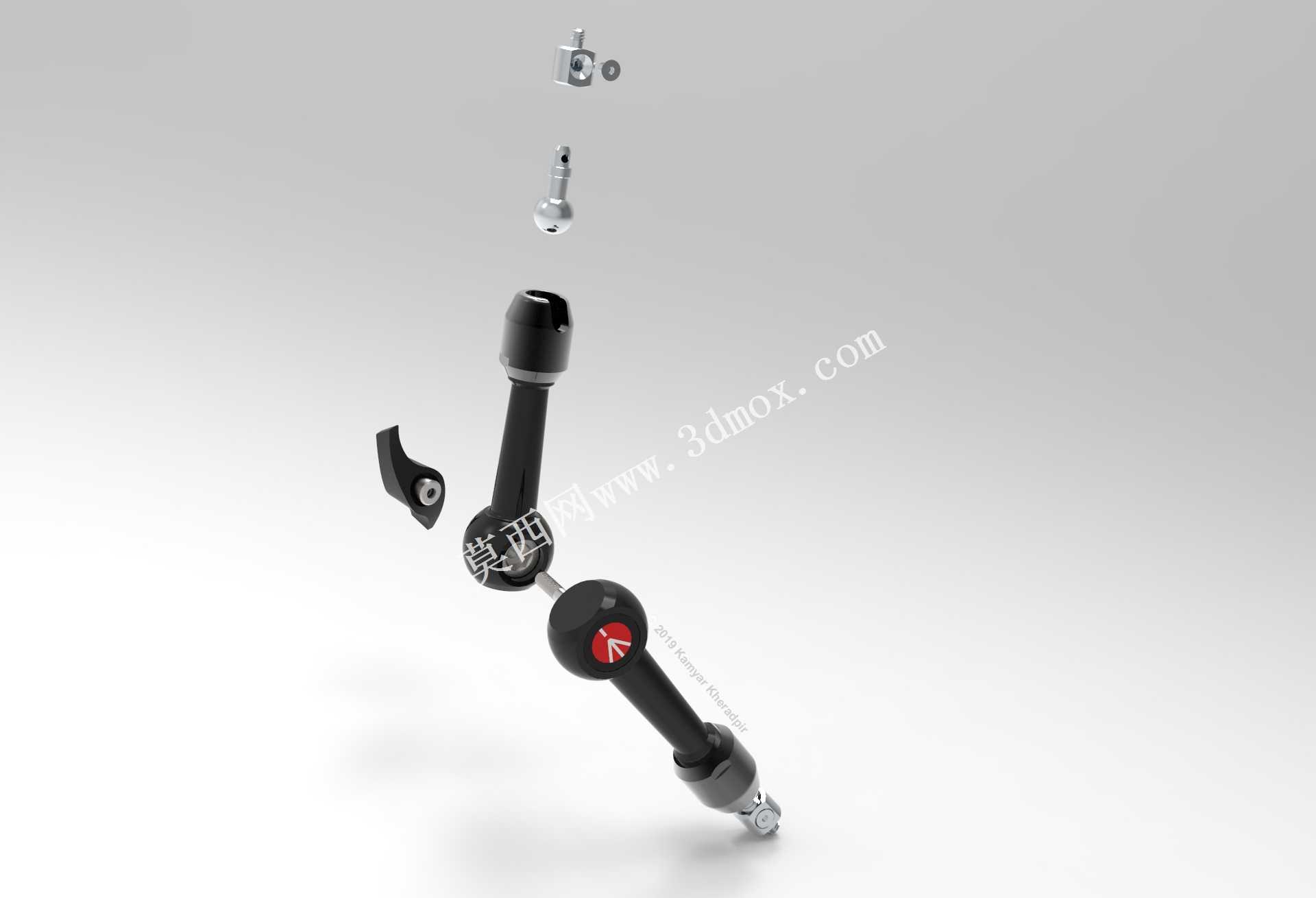 Manfrotto 244微型摩擦臂-摄像机支架