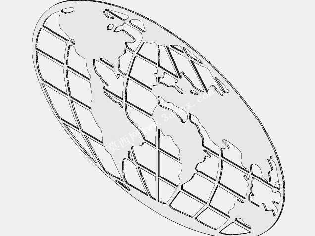 世界地图模型