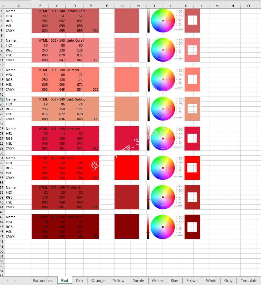 HTML 140������ɫ������\u0026Ӣ����������