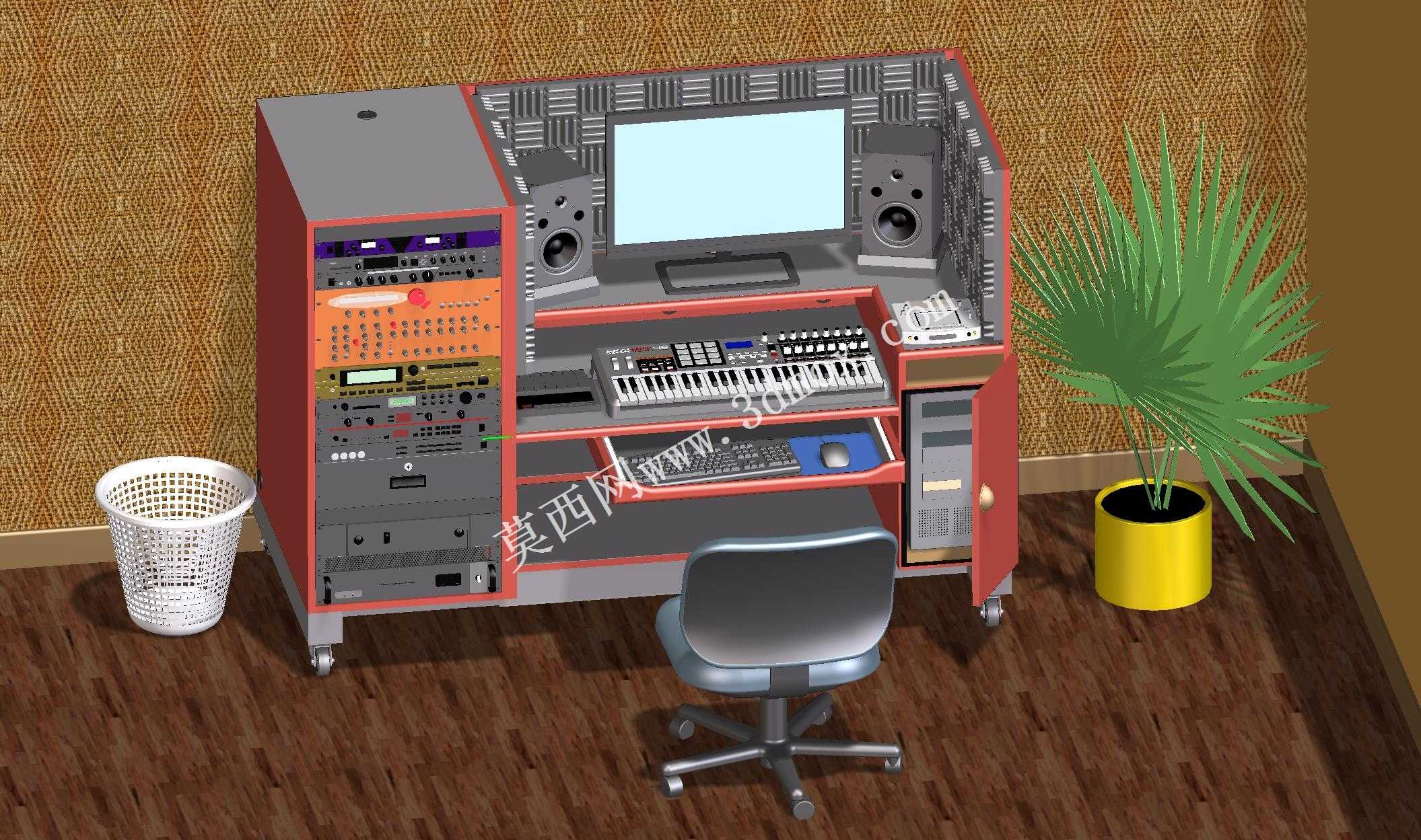 小型音乐工作室家具#3