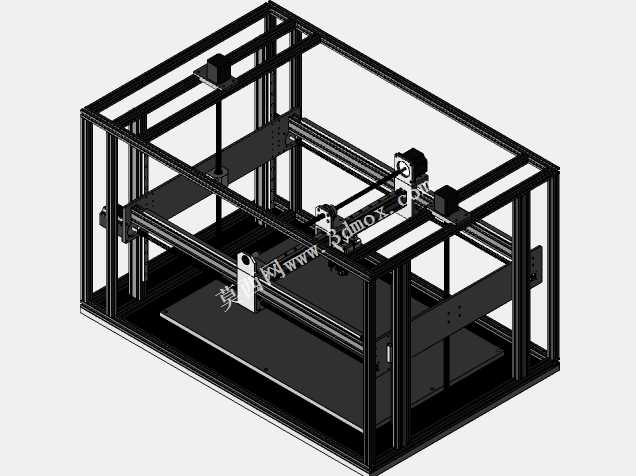 WorkHorse 3D打印机带XYZ轴丝杠固定床移动机架的大型DIY 3D打印机