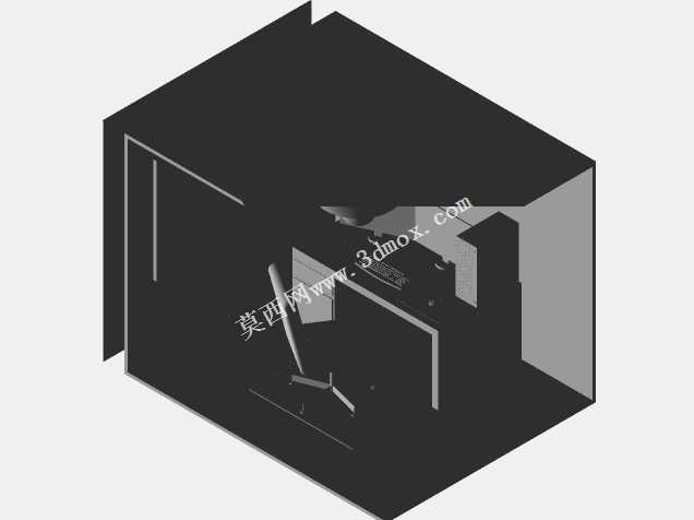简易工作室三维模型