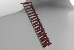 金属板梯子
