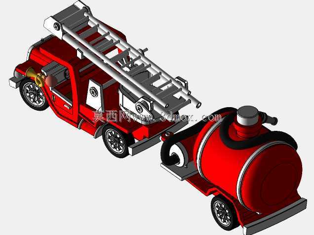 Пожарная машина. Игрушка. /玩具。消防车。
