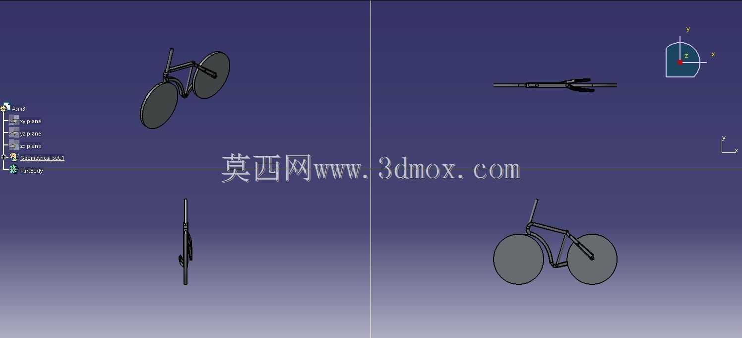 碳框自行车