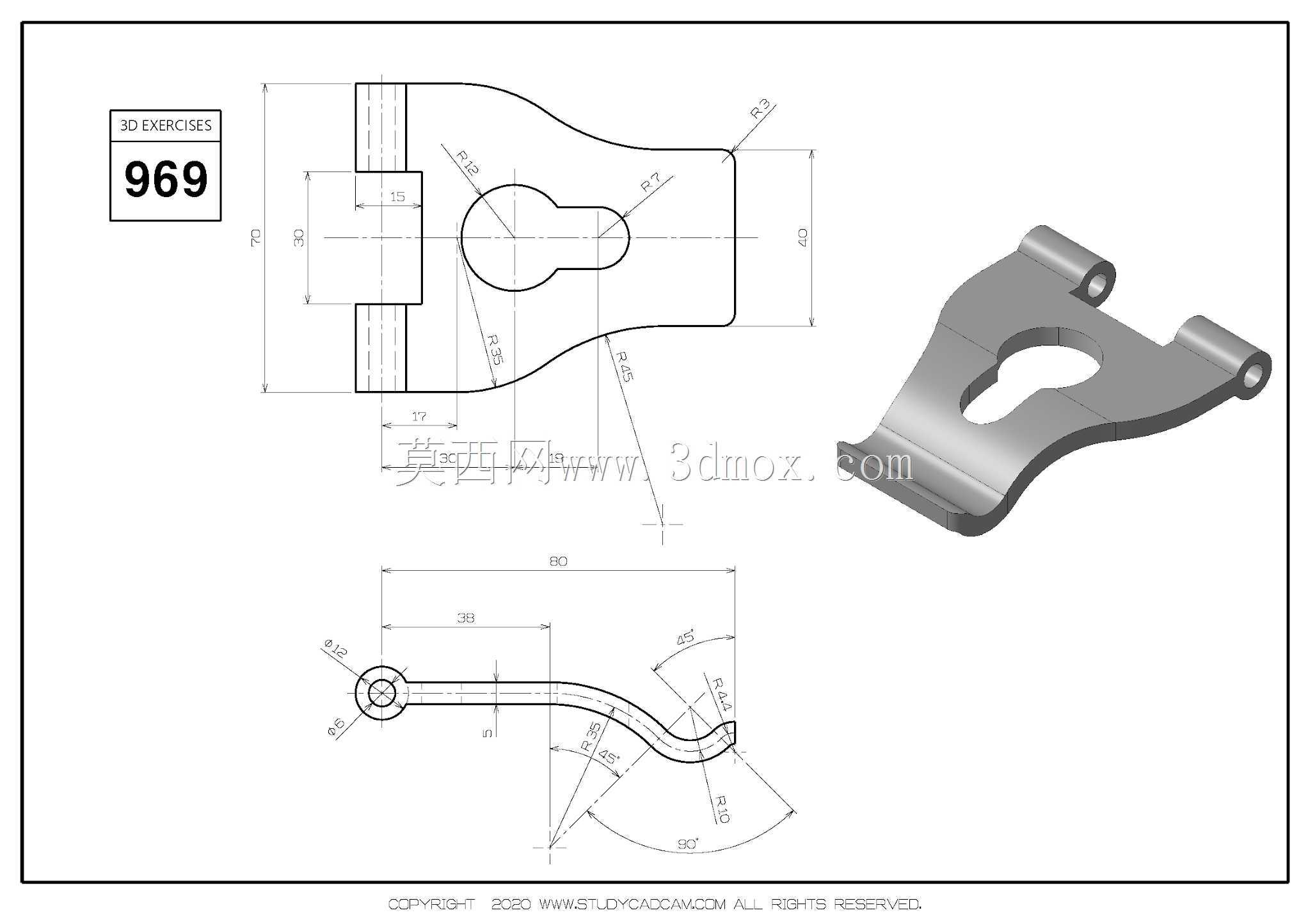 学习cam CAD练习969 Autodesk Inventor pro