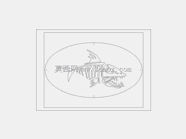 鱼骨架