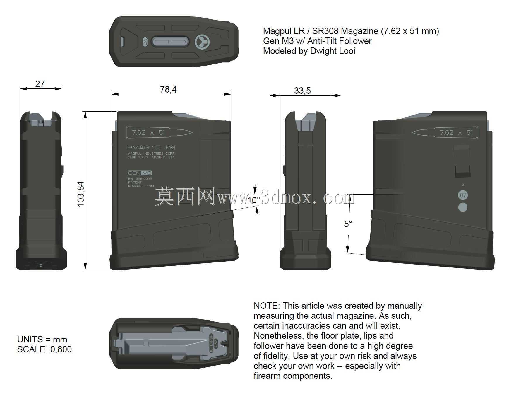 Magpul LR 308 PMAG 10Բ���϶�