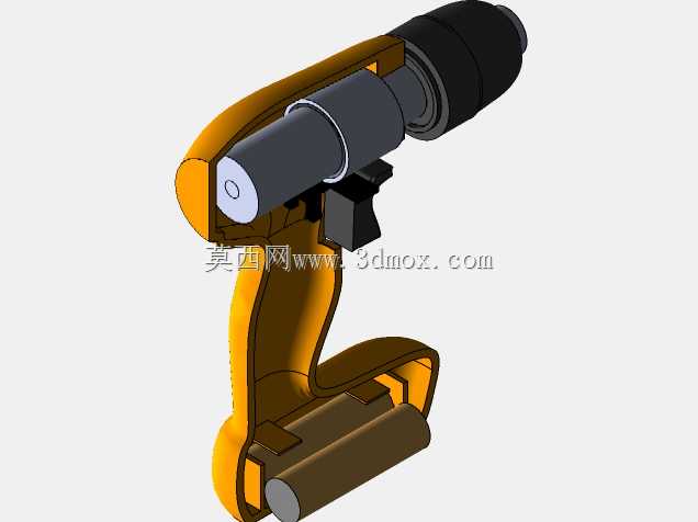 BLACK+DECKER 8V钻机/驱动器CAD模型