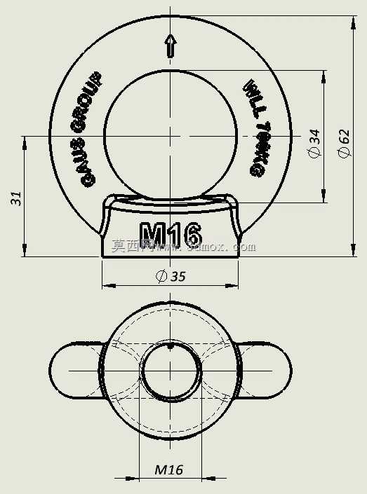 ������ĸM16 DIN582