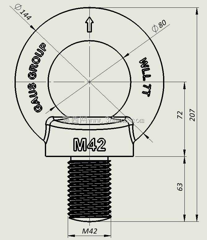 ������˨M42 DIN580