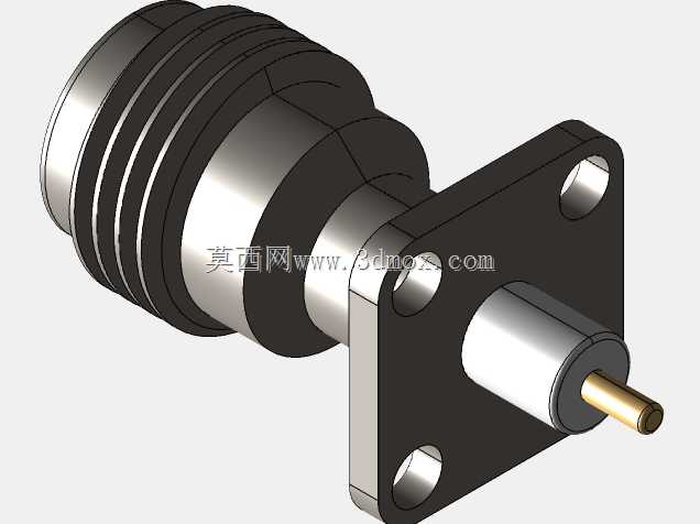 Amphenol 11 GHz TNC同轴12.7mm 4孔法兰连接器