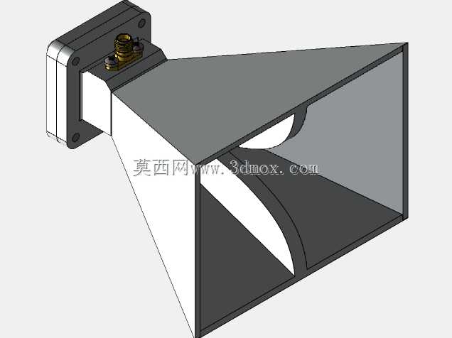 2至8 GHz(S波段至C波段)双脊喇叭3D打印宽带天线