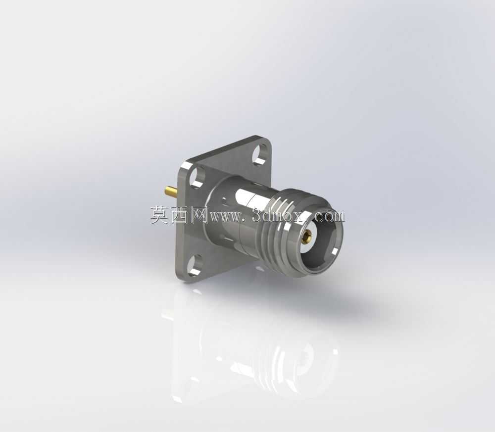 Amphenol 11 GHz TNC同轴17.5mm 4孔法兰连接器