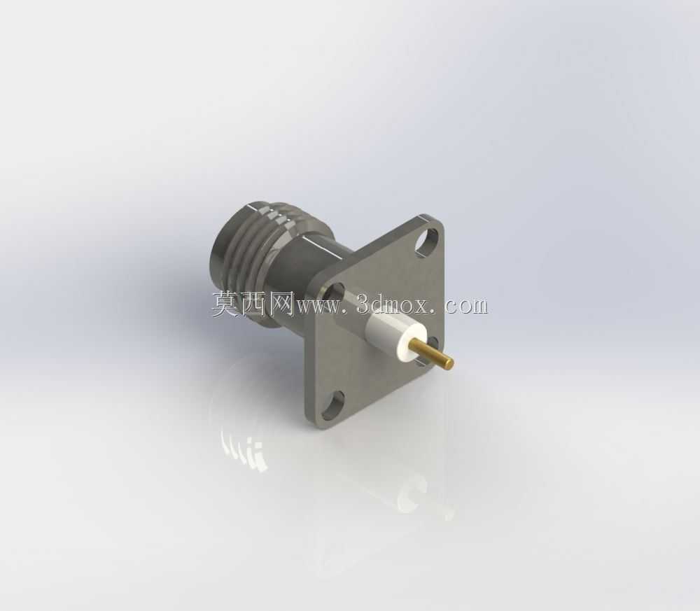 Amphenol 11 GHz TNC同轴17.5mm 4孔法兰连接器