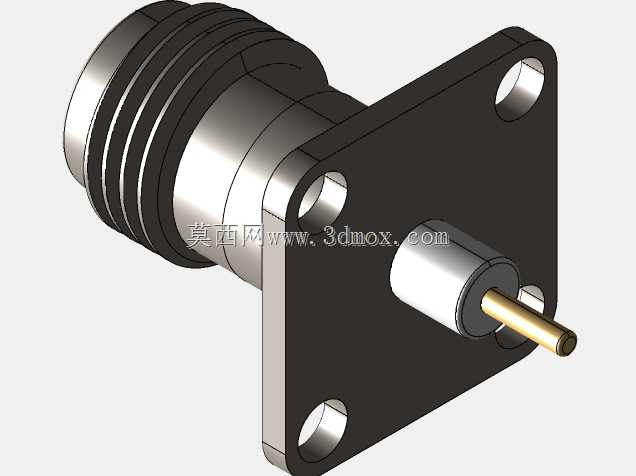 Amphenol 11 GHz TNC同轴17.5mm 4孔法兰连接器