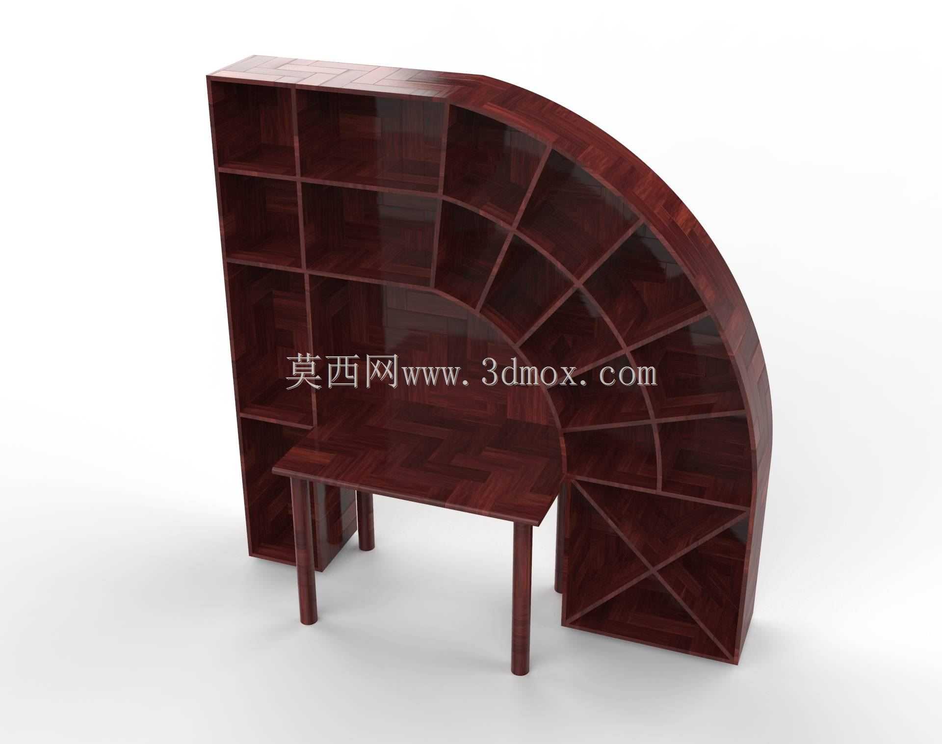 二合一桌子加书架