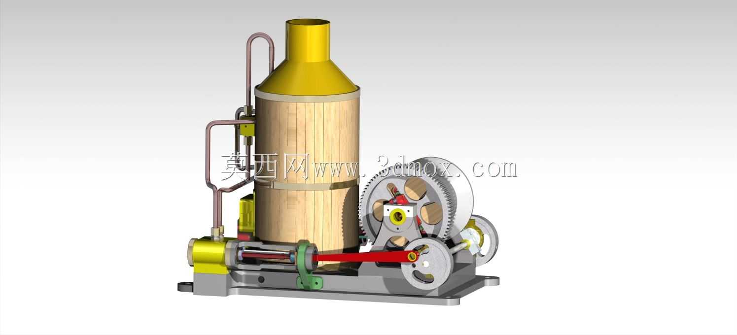 汽缸、蒸汽机、操作绞车、离合器